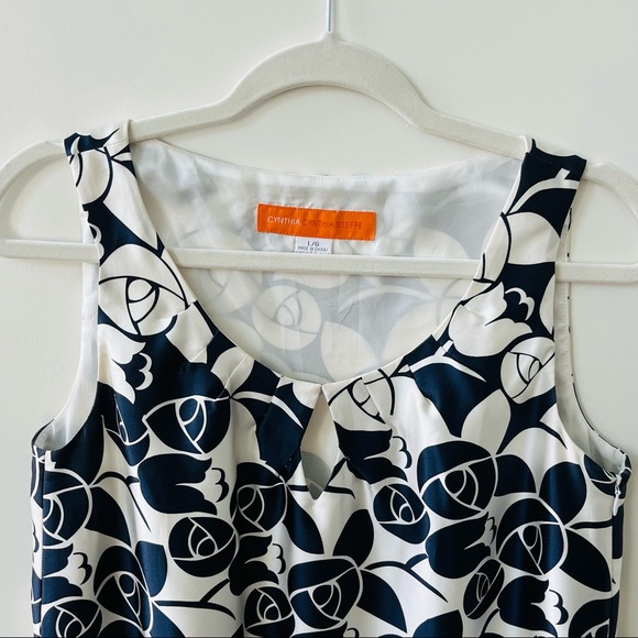 Cynthia Steffe Silk Summer Floral Print Dress - Picture 2 of 11